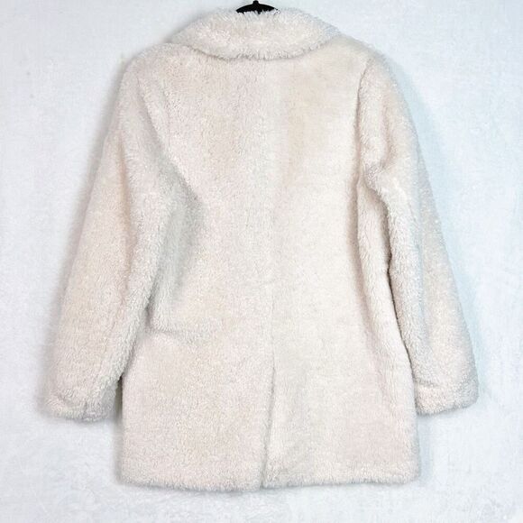 Joe’s Jeans Pascale Faux-Shearling Coat in Cream Size S NWT - Picture 15 of 16